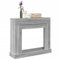 Homgoday Kaminumrandung Kaminverkleidung Kaminkonsole Deko Kaminrahmen Kamingehäuse Dekokamin Wohndekoration Kaminsims Dekokamin für Wohnzimmer Grau Sonoma 100x30x87,5 cm Holzwerkstoff