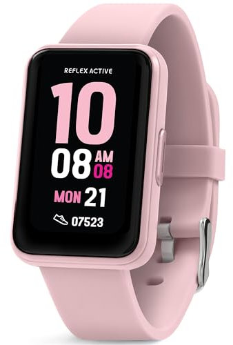 Reflex Active Series 49 Pink Strap Smart Calling Watch
