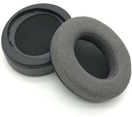 Ear Pads Compatible with Philips SHP9500 Over-Ear Headphones Headphones, SHP9500S Ear Pads Cushions Replacement (Grey Cotton)