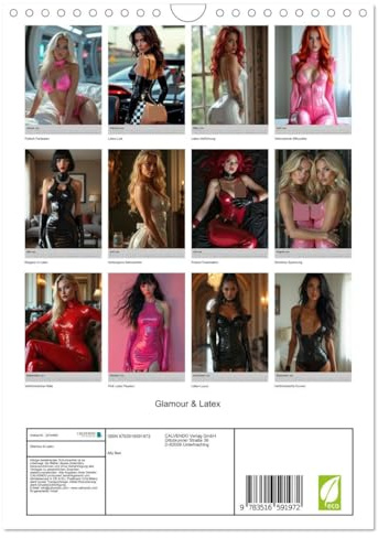 Glamour & Latex (Wandkalender 2026 DIN A4 hoch), CALVENDO Monatskalender: Latex in Perfektion (CALVENDO Erotik)