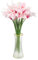 sourcing map 20pcs Artificial Calla Lily Fake Silk Flowers Bouquet Real Touch for Home Garden Wedding Party Decoration, Gradient Pink