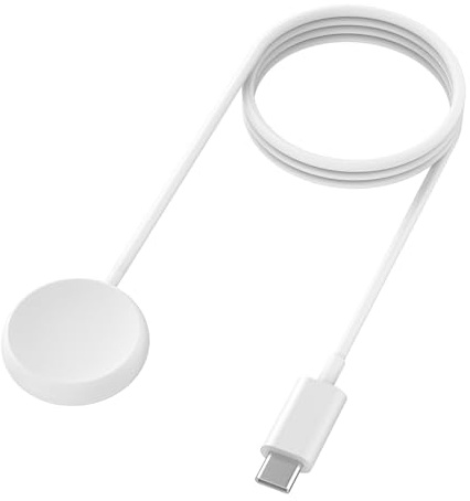 Vancle Ladegerät für Google Pixel Watch 1 (2022) USB C, Google Pixel Watch Magnetisches Schnellladegerät, Schnelles Ladekabel Ladegerät (Weiß, 100CM)