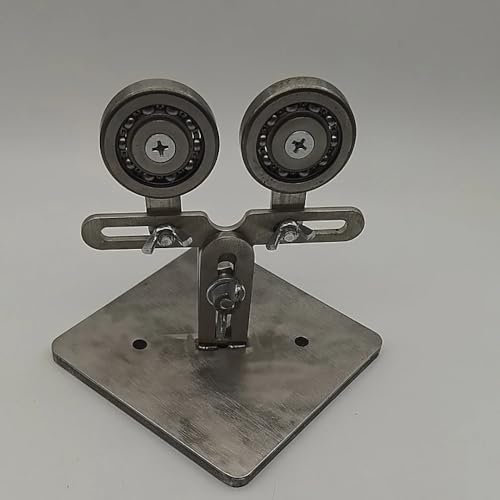 LeTkingok Outil de Laminage de Verre en Acier Inoxydable, Rouleau à Double Roue pour Le Travail Au Chalumeau, Le Redressage Et Le Chauffage Des Tiges Et Tubes de Verre