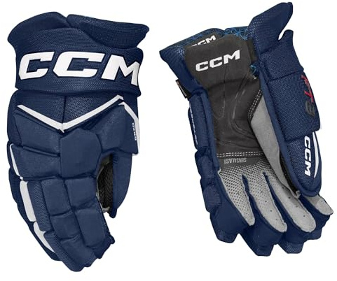 CCM Jetspeed FT8 Junior Eishockeyhandschuhe (Navy/Weiß, 12''/30 cm)