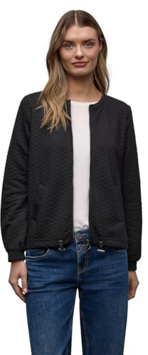 Street One Zipper Jacke mit Struktur Black 34