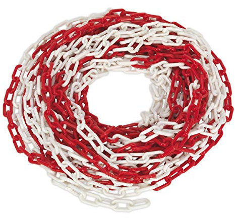 Sealey Hsc25M Safety Chain Red/White 25Mtr X 6Mm