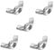 sourcing map M10 Wing Nuts, Carbon Steel Zinc Plated Fasteners Parts Hurrican Screws Hand Twist Tighten Ear Butterfly Nut, 5pcs