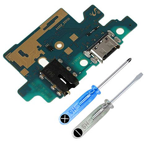 MMOBIEL Connecteur de Charge Compatible avec Samsung Galaxy A40 2019 - Dock Connector USB C - avec Jack Audio/Microphone/Antenne Remplacement - INCL. Tournevis