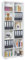 mutatio Regal Büroregal Büro Möbel 80,2 cm x 214,7 cm x 35 cm Standregal Hoch Bücherregal Weiß Aktenregal Für Ordner Regal Gross Allzweckregal Holz Meerzweckregal Aufbewahrungsregal Büromöbel