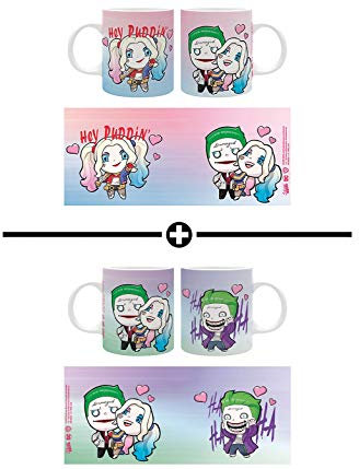 DC Comics - Set de 2 mugs - 320 ml - Harley Quinn & Joker - The Good Gift