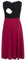 Smallshow Mujer Vestido de Lactancia de Maternidad, en Capas, con Bolsillos Black-Wine Large