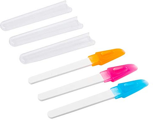 NICENEEDED Lima per Unghie In Ceramica 3Pz Lima per Unghie In Ceramica con Custodia Manicure Professionale per La Cura Delle Unghie Lima per Unghie per Unghie Naturali e Acriliche Cura Delle Unghie