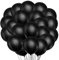 Songjum 100 Stück Latexballons Schwarz Ballon Schwarz Matt Latexballons 30cm / 12 Zoll für Party Geburtstag Hochzeit Graduierung Jubiläums Feiern Babyparty Deko
