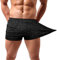 Lehmanlin Sport Shorts Herren Bodybuilding Kurze Shorts Workout Trainingsshorts Schnell Trocken 7,6CM Innennaht (schwarz-2XL)
