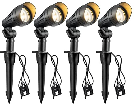 EDISHINE Low Voltage LED Landscape Lights, 3.2W 240LM Waterproof SpotLights