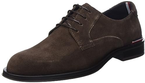 Tommy Hilfiger CORE RWB HILFIGER SUEDE SHOE FM0FM04868, Uomo, Marrone (Cocoa), 42 EU
