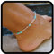 Handcess Boho Bracelets de Cheville Argent Turquoise Cheville Bracelet Perlé Cheville Pied Bijoux pour Femmes et Filles