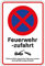 Achtung feuerwehrzufahrt schilder - ausfahrt freihalten feuerwehr PCV oder ALU-Dibond 20 x 30cm (Feuerwehr-zufahrt (PCV))