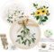 Anfänger Stickerei Set, 3 Muster Handmade Embroidery Starter Kit, Kreuzstich-Set Embroidery Starter Kit mit 1 Stück Kunststoff-Stickrahmen Farbfäden und Werkzeuge für DIY Kunst Handwerk Nähen