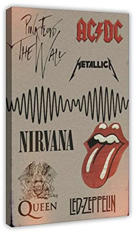 RIKCAT Poster von Arctic Monkeys 11, Leinwand-Poster, Wandkunst, Dekordruck, Bild Gemälde für Wohnzimmer, Schlafzimmer, Dekoration, Rahmenstil, 50 x 75 cm