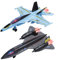 2 Packungen Spielzeug Flugzeug für Jungen mit Sound & Licht, Fighter Jet Plane Model Toys, Pull Back Diecast Plane Toys für Kinder