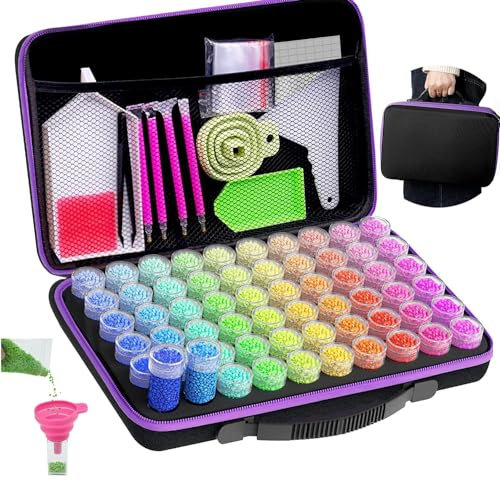 ESHAWO Diamond Painting Accessories Boxes, 30 Pieces für Diamond Painting Storage Box, 5D voll bestickte Diamantmalerei,DIY Crafts as a Gift