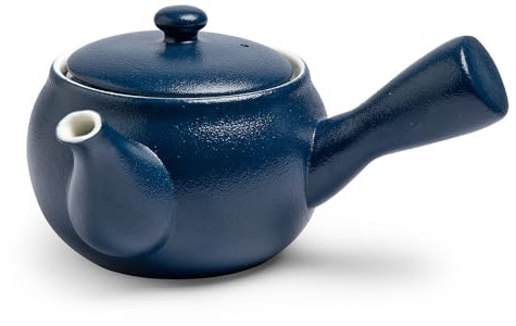 TeaLogic | Yono Einhand-Grüntee-Kanne | Keramik mit Edelstahlfilter | für 0,4 Liter