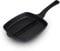 Innovacook Poêle grill à 2 sections de 28 cm, poêle longue durée, batterie de cuisine innovante, poêle à revêtement double couche, compatible avec toutes les plaques de cuisson, noir
