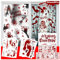 Larcenciel Halloween Fensterbilder, 9 Blatt Halloween Fensteraufkleber 84 PCS Halloween Sticker für Halloween Festerdeko, Gruselig Fenstersticker Selbstklebend für Halloween Deko, Party (20 x 30 cm)