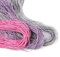 TOAOB 105 Meters Gewachste Baumwollschnur Rosa Hellviolett Silbergrau Wachsband Baumwollkordel Durchmesser 1mm für Schmuckherstellung DIY Handwerk Machen