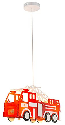 GLOBO LED Feuerwehr Auto Decken Pendel Lampe Leuchte Beleuchtung Kinder- Spiel- Zimmer