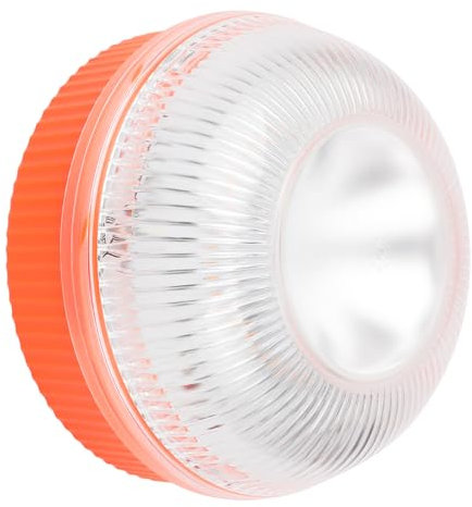 Yinaolan 1x Warnleuchte V16 Magnetische LED-Notleuchte hohe Leuchtdichte Batteriebetrieben (Batterie nicht enthalten) mit 5 Flash-Modi für die Signalgebung in Straßensituationen für Auto und Motorrad.