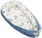 Leanbe Babynest 90x50 cm – Nestchen für Neugeborene aus Baumwolle & Polyester – Kuschelnest fürs Baby, ideal für Herbst & Winter – Babybett für Indoor & Outdoor (BLAU)