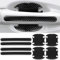 JinRui-T Car Door Handle Protectors Film 8PCS Carbon Fiber Car Door Handle Scratch Protector Universal Paint Scratch Sticker