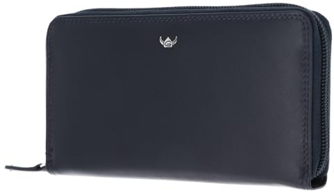 Golden Head Leder Geldbörse Polo RFID Protect RV-Damenbörse 2804 Marineblau dunkelblau