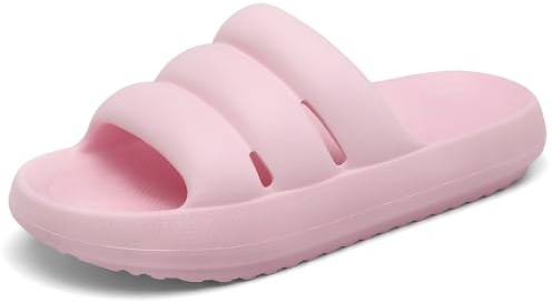 Tmaza Chanclas Mujer Zapatillas Nube 36-42 | EVA grueso, plantilla moldeada, perfil antideslizante, resistentes al agua, para ducha, jardín y piscina