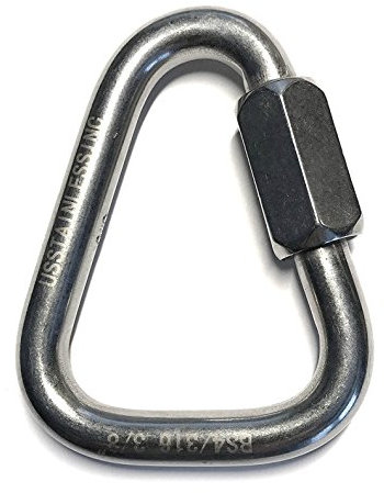 Acier inoxydable 316 Delta Maillon rapide 10mm Qualité Marine Triangle
