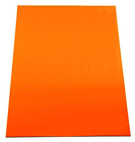 Magflex A4 Flexible Matt Orange Magnetic Sheet zum Erstellen von Magnetgrafiken, Schildern Oder Displays - Pack von 10