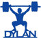 Personalised Male Weightlifter Card Cake Topper, Birthday, Celebration, Decoration, Weights, Gym, Exercise, Fitness