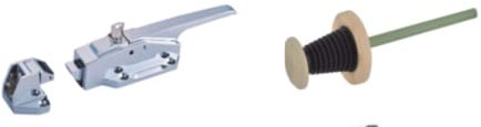Chrome Fastener Cold-Room Lock Suitable for Flush Door Leaf 25mm - 50mm
