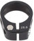 collier de selle,Collier de serrage replacement pour yclette, Type de boulon en alliage d'aluminium de 28,6mm(noir)