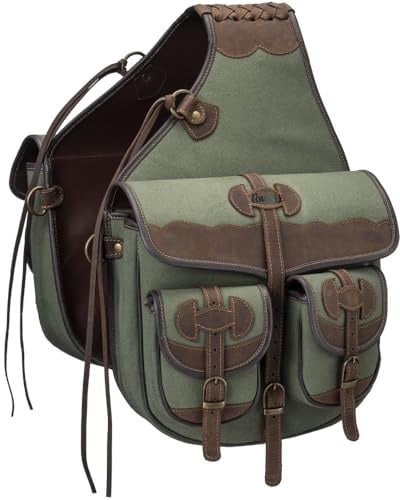 Tough 1 Canvas Trail Bag with Leather Accents Sage