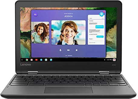 Lenovo 300e Chromebook (2nd Gen) - AMD A4-9120c Touchscreen Laptop 32GB, 4GB RAM, Black (Renewed)