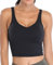 Oalka Sports Bra - gepolstertes Kurzarm-T-Shirt für Damen, A Heart Black, L