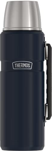 Thermos Stainless King 40 Ounce Beverage Bottle SK2010MDB4-Botella para Bebidas, 40 onzas, Mate, Acero Inoxidable, Azul Oscuro
