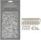 50 Gutter Hooks for Hanging Outdoor Christmas Xmas String Lights/Rope Lights Gutter Clips (Clear)