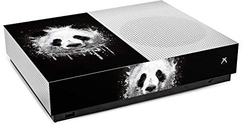 Autocollant Compatible avec Microsoft Xbox All Digital One S Sticker Film Autocollant Panda Noir Peinture