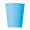 Unique- Gobelets en Carton Bleu Pastel-Paquet de 14, 82162, Blue, Pack of 14