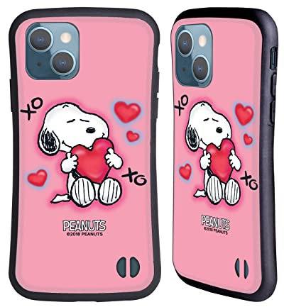 Head Case Designs Offizielle Peanuts XOXO Snoopy Plankenweg-Spritzpistole Hybride Handyhülle Hülle Huelle kompatibel mit Apple iPhone 13