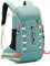 Bseash 40L Leichter wasserdichter Wanderrucksack mit Regenschutz, Outdoor Sport Reise Tagesrucksack Multifunktions Reisetasche für Camping Klettern Skifahren Radfahren (Mintgrün)